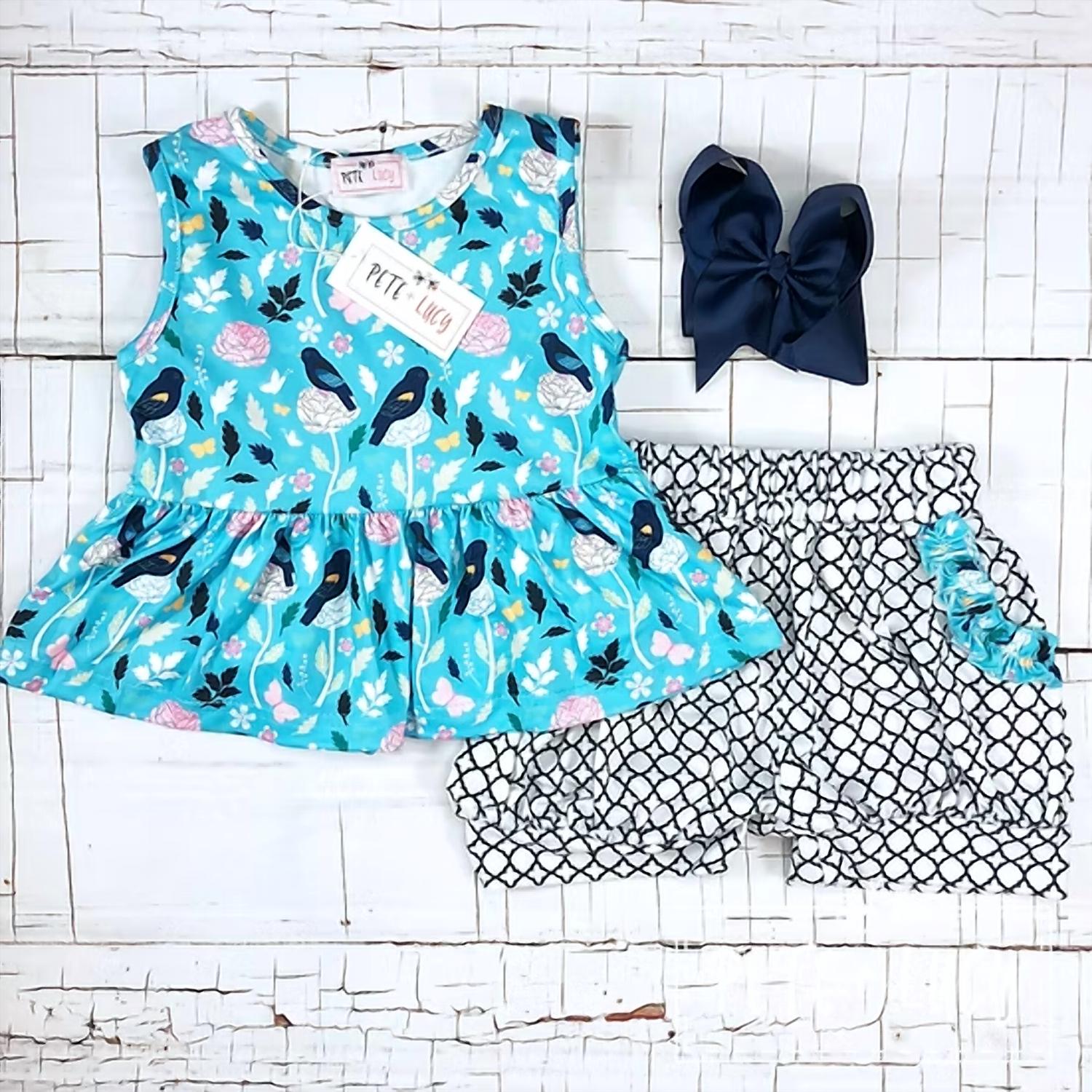 Pete + Lucy - Girls Bird Short Set