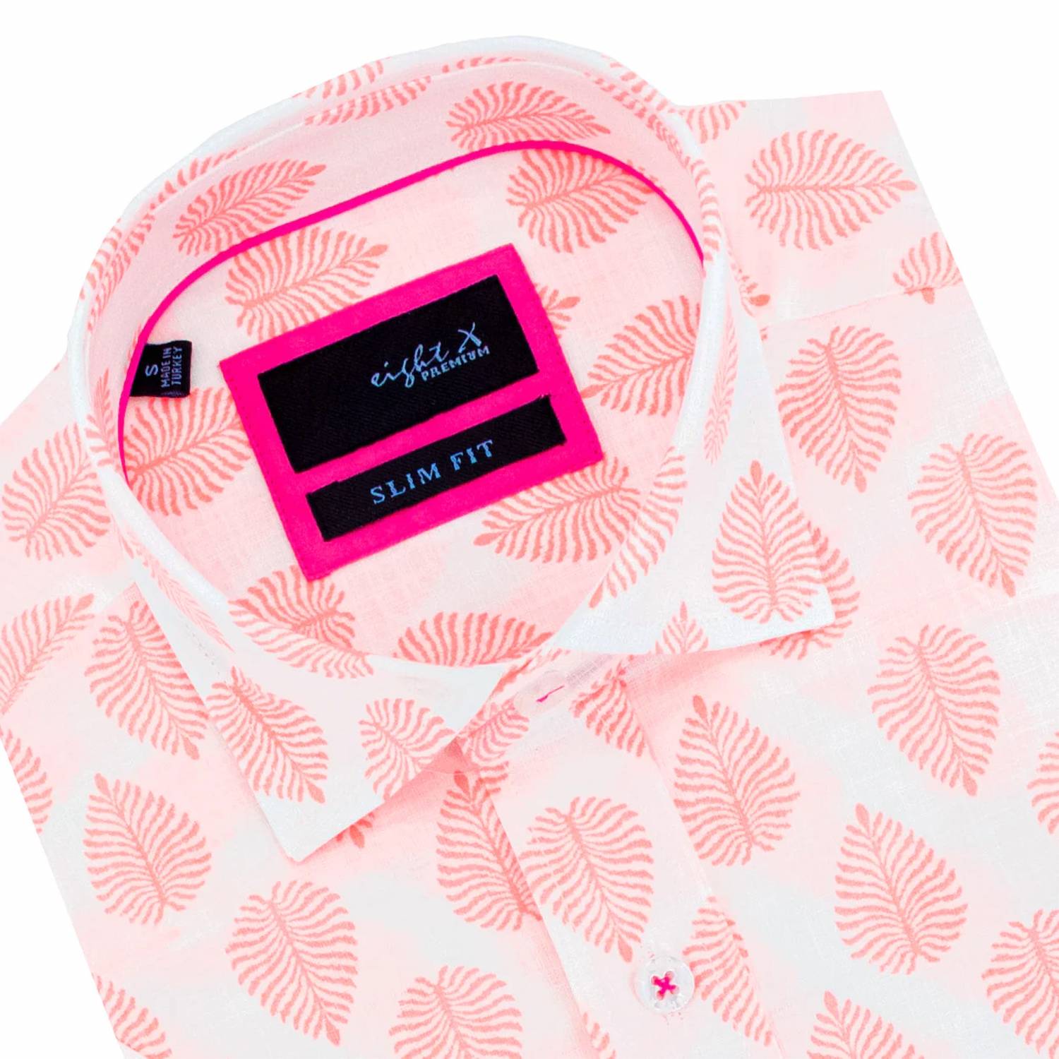 Eight X - Neon Breeze Linen Short Sleeve Shirt