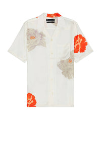 Allsaints - Roze Button Down Short Sleeve Shirt