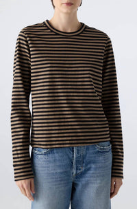 AMO Women's Love Long Sleeve Shirt in brown - women's long sleeve top