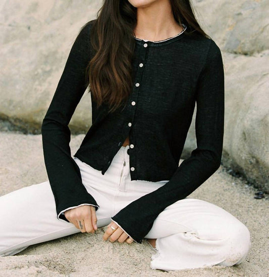 Goldie - DOUBLE LAYER JERESY CARDIGAN