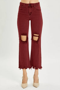 Risen - High Rise Straight Jeans
