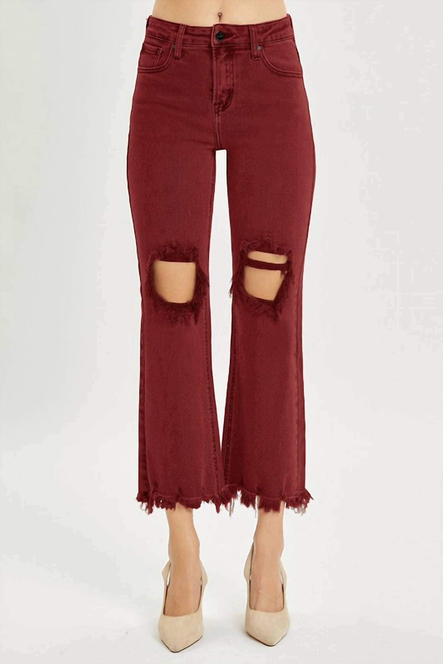 Risen - High Rise Straight Jeans
