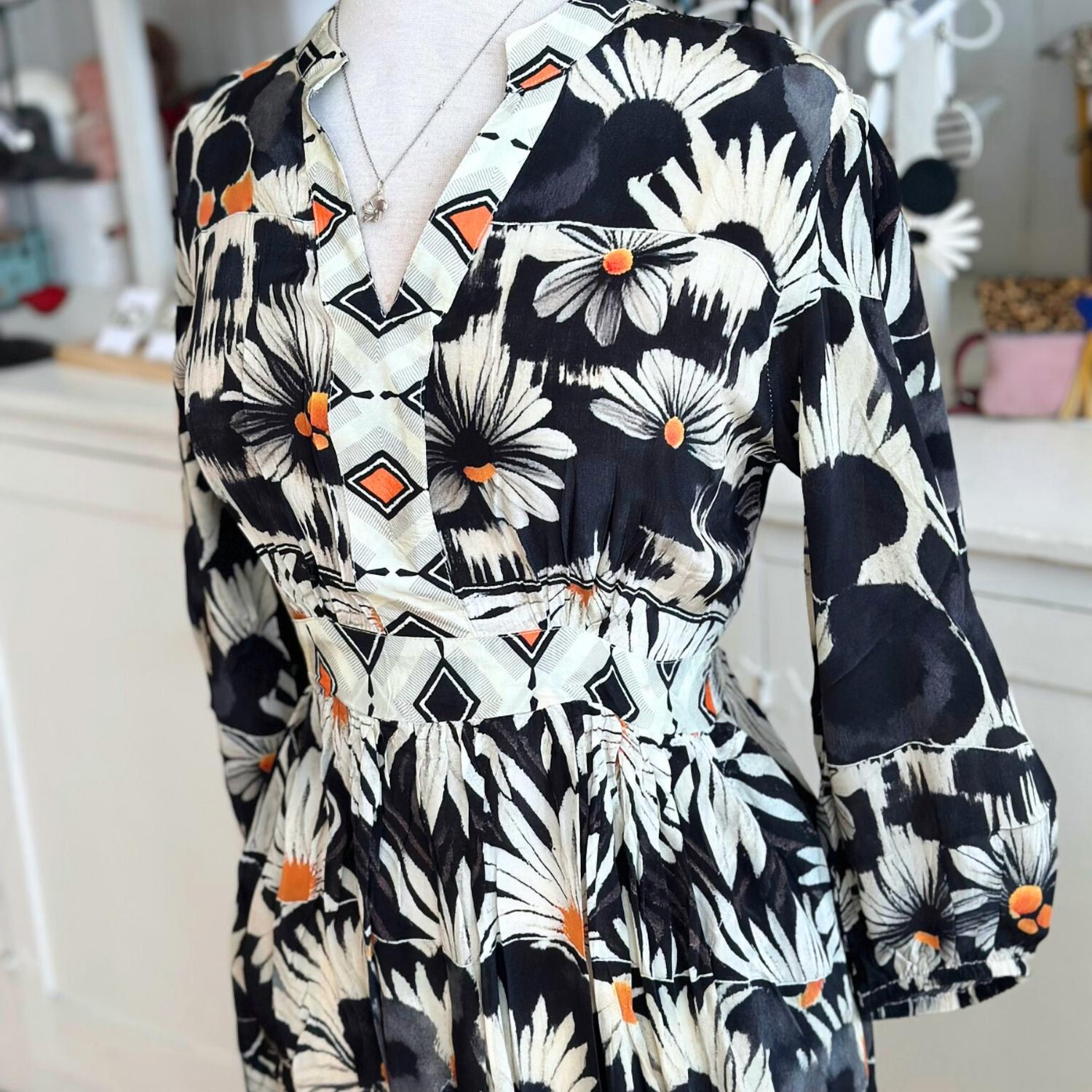 Shana Apparel - Women's Floral Sunflower Dress