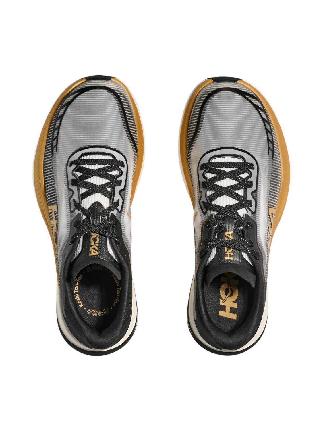 Hoka Unisex Cielo X1 2.0 Ms Shoes in black gold - men's shoe - alternate view