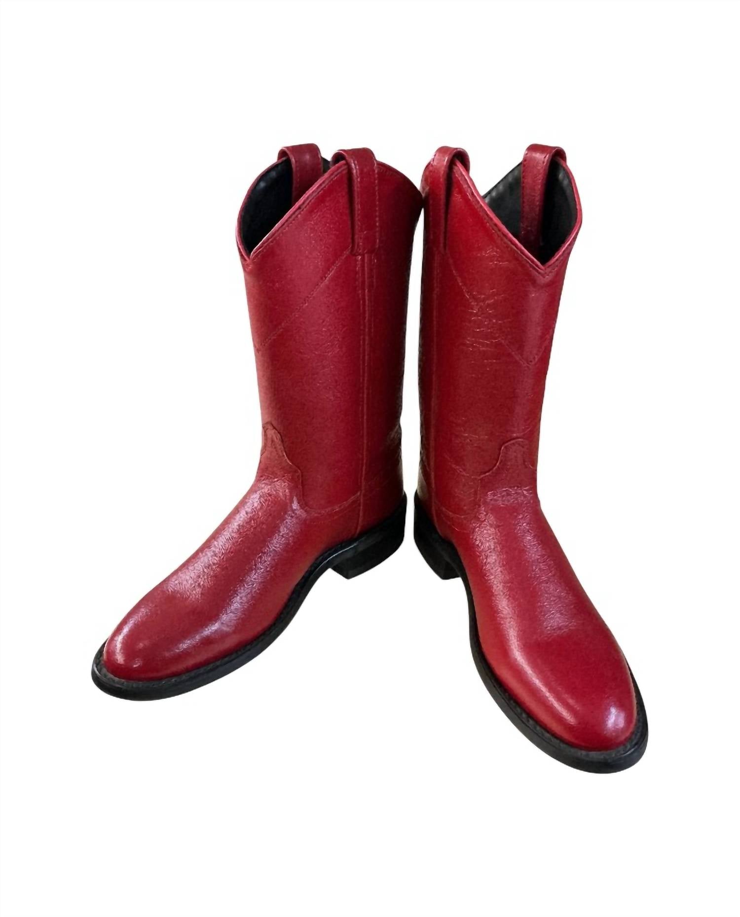 Old West Women's Riding Boot in red - women's shoe