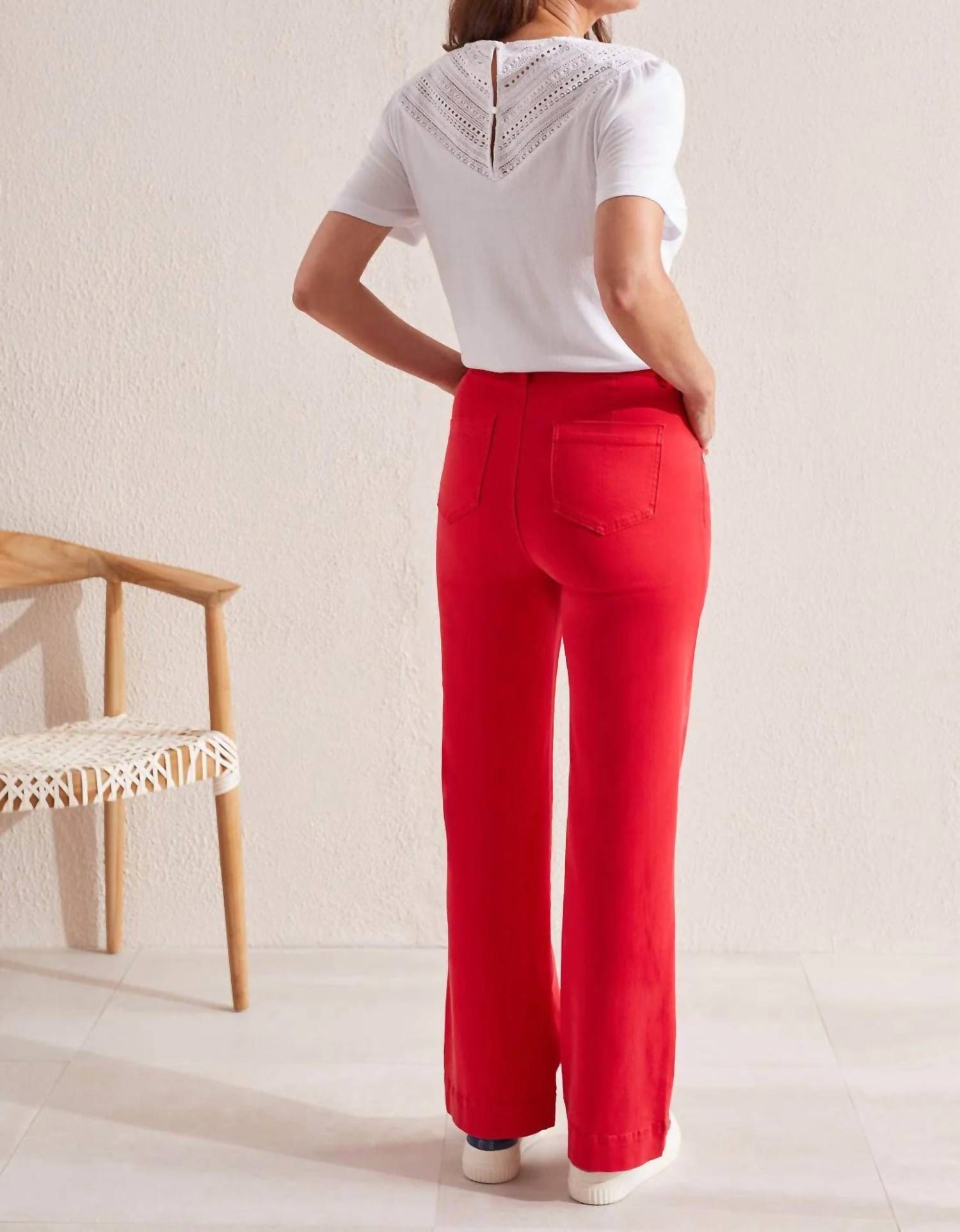 Tribal - Fallon Fly Front Wide Leg Pant
