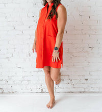 Before You Collection - Cotton Tank Shirt Dress