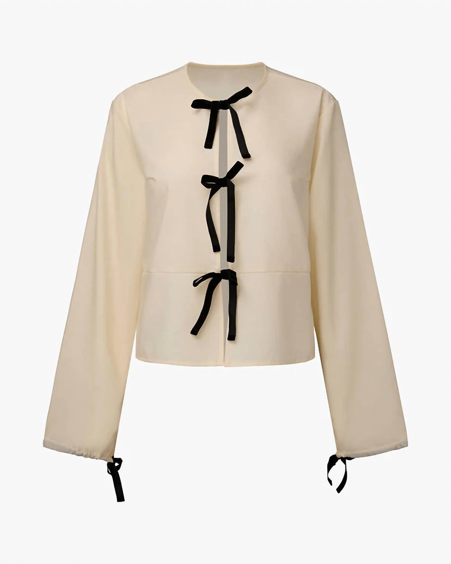 We Wore What - Tie Front Pajama Top