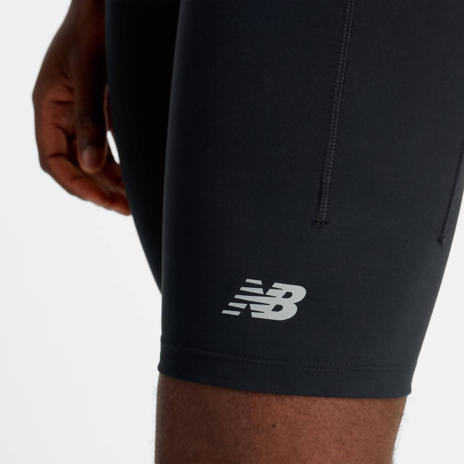 New Balance Sleek Pocket Half Tight 9 in black - men's shorts - alternate view