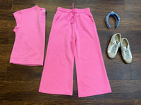 SEE AND BE SEEN Call My Jet Textured Pants in bubble gum - women's pants - view 6