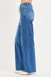 Risen - Slouchy Baggy Waistband Drawstring Jeans