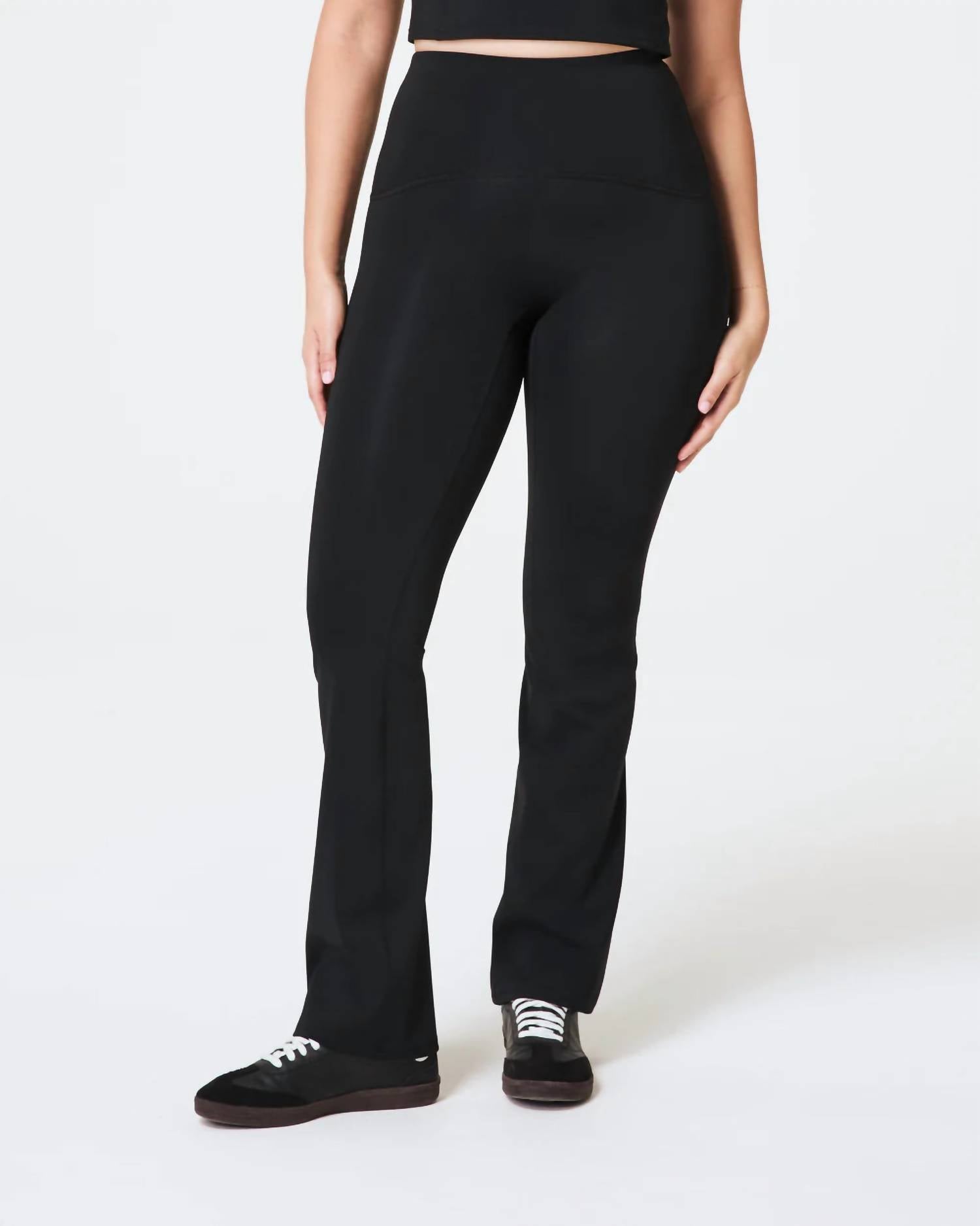 Spanx Shape Booty Boost Flare Pants in very black - women's pants