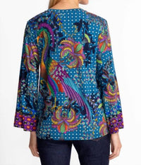 Johnny Was - JANIE FAVORITE V‑NECK KIMONO SLEEVE TEE