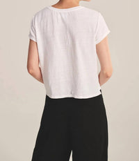 Velvet By Graham & Spencer - Casey Linen Knit T-shirt