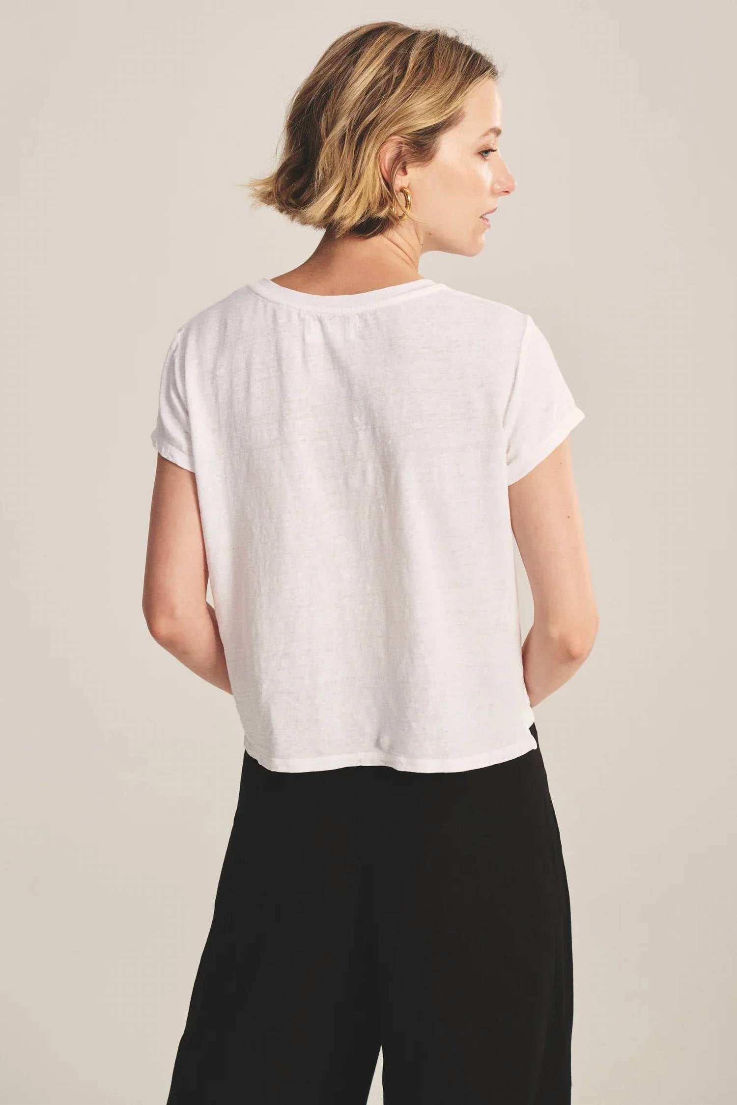 Velvet By Graham & Spencer - Casey Linen Knit T-shirt