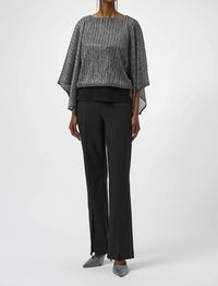 Joseph Ribkoff - Sequined Metallic Layered Top