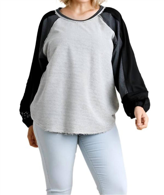 Umgee - Crochet Puff Sleeve Top