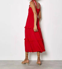 Apricot - Smocked Crochet Dress
