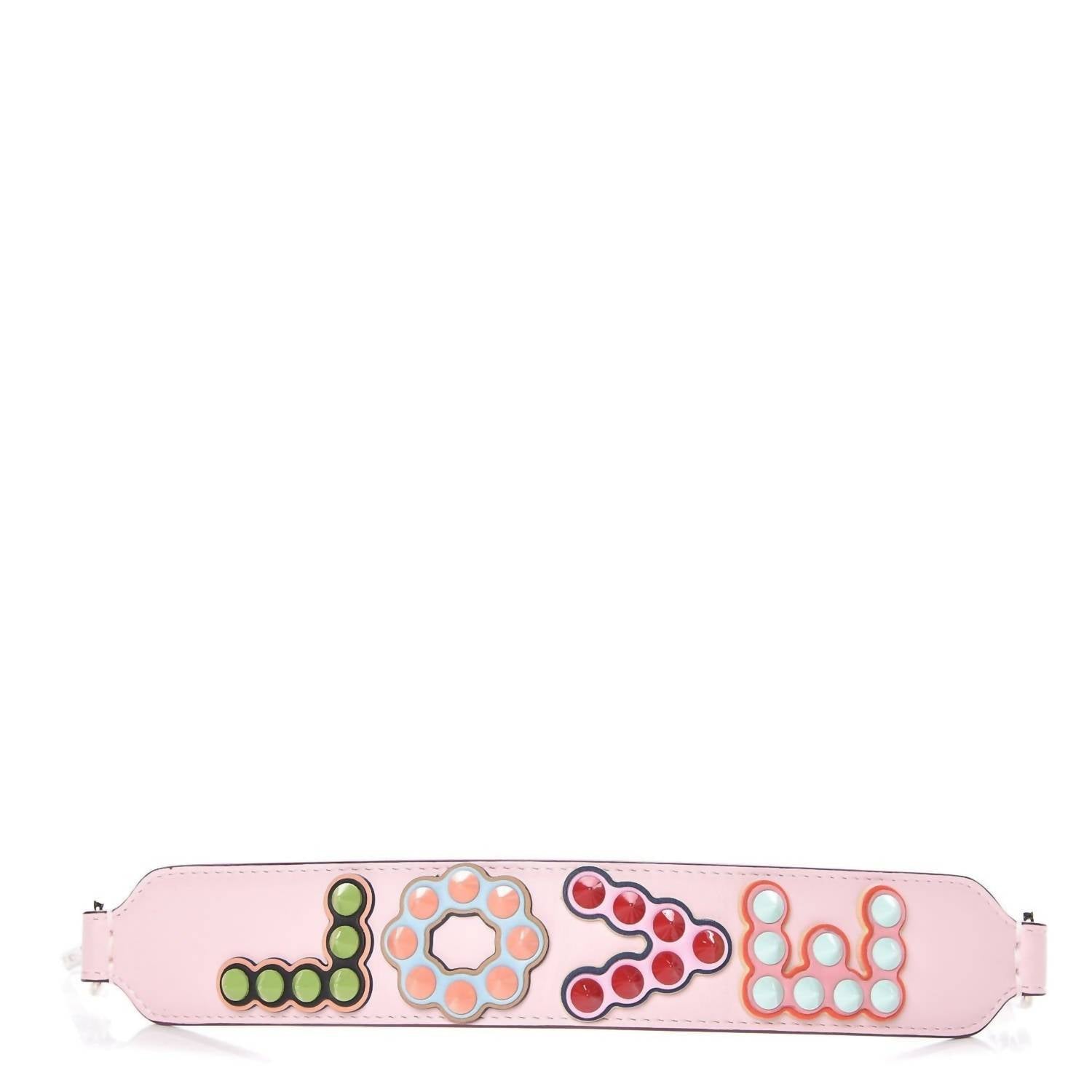 Fendi - Women's "love" Studded Leather Mini Handbag Strap
