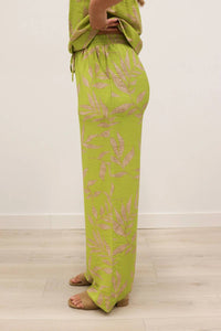 Entro - Prima Wide Leg Botanical Print Pants