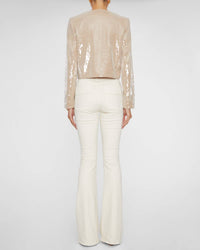 Self-Portrait - Champagne Sequin Jacket