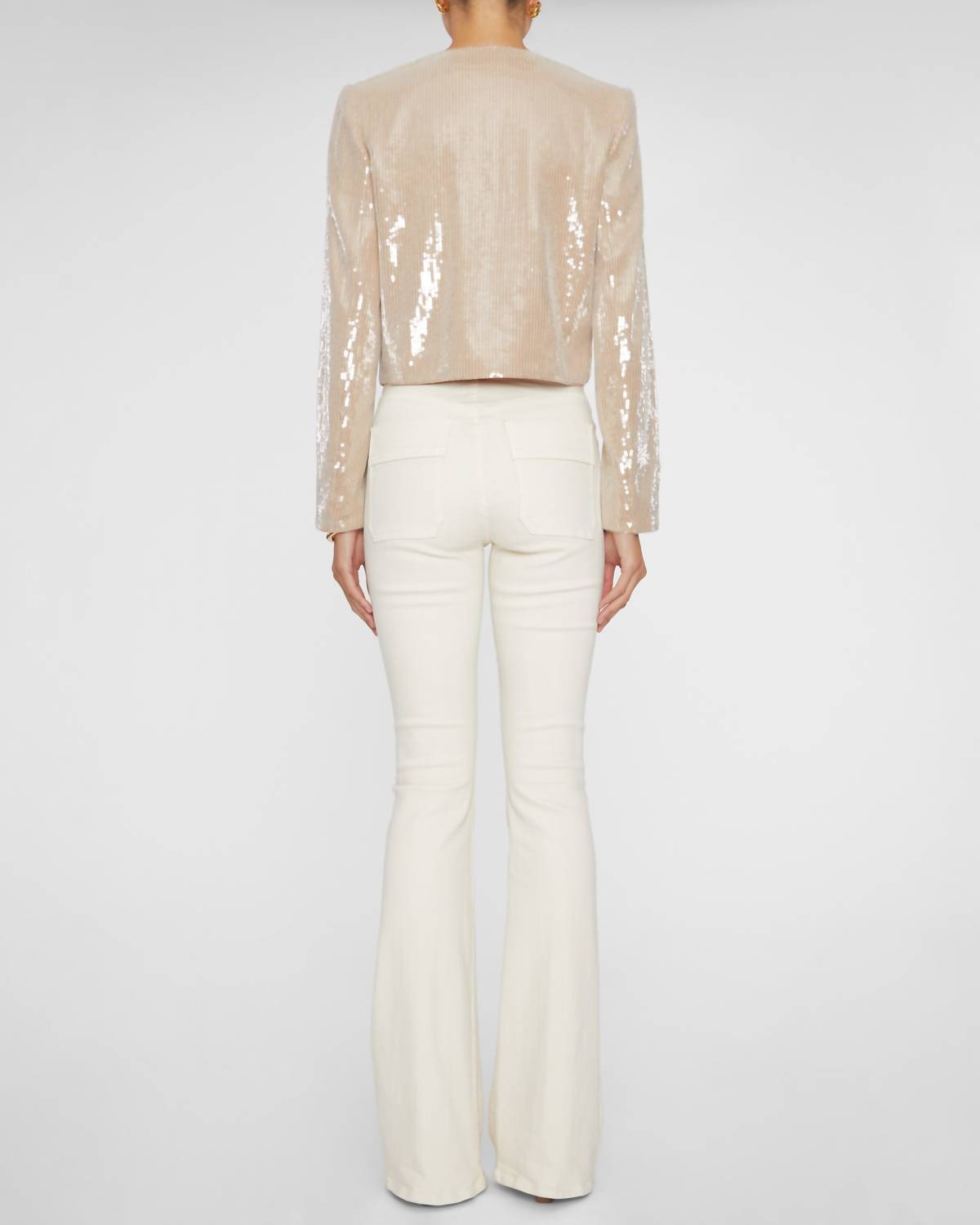 Self-Portrait - Champagne Sequin Jacket