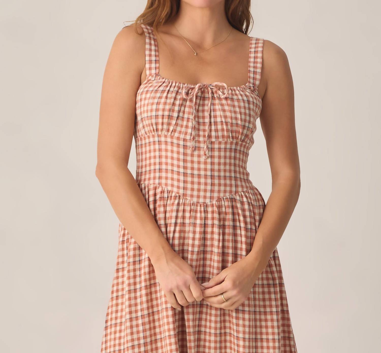 Rylee + Cru Primrose Maxi Dress in poppy gingham - women's dress - view 4