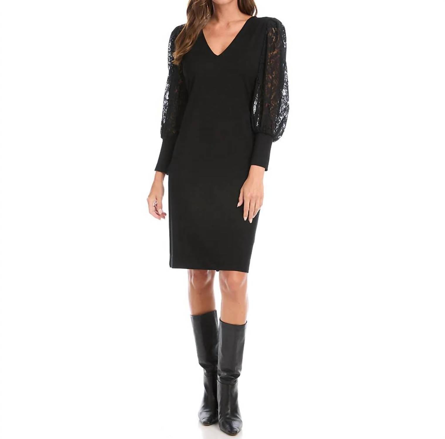 Karen Kane - Lace Sleeve Dress