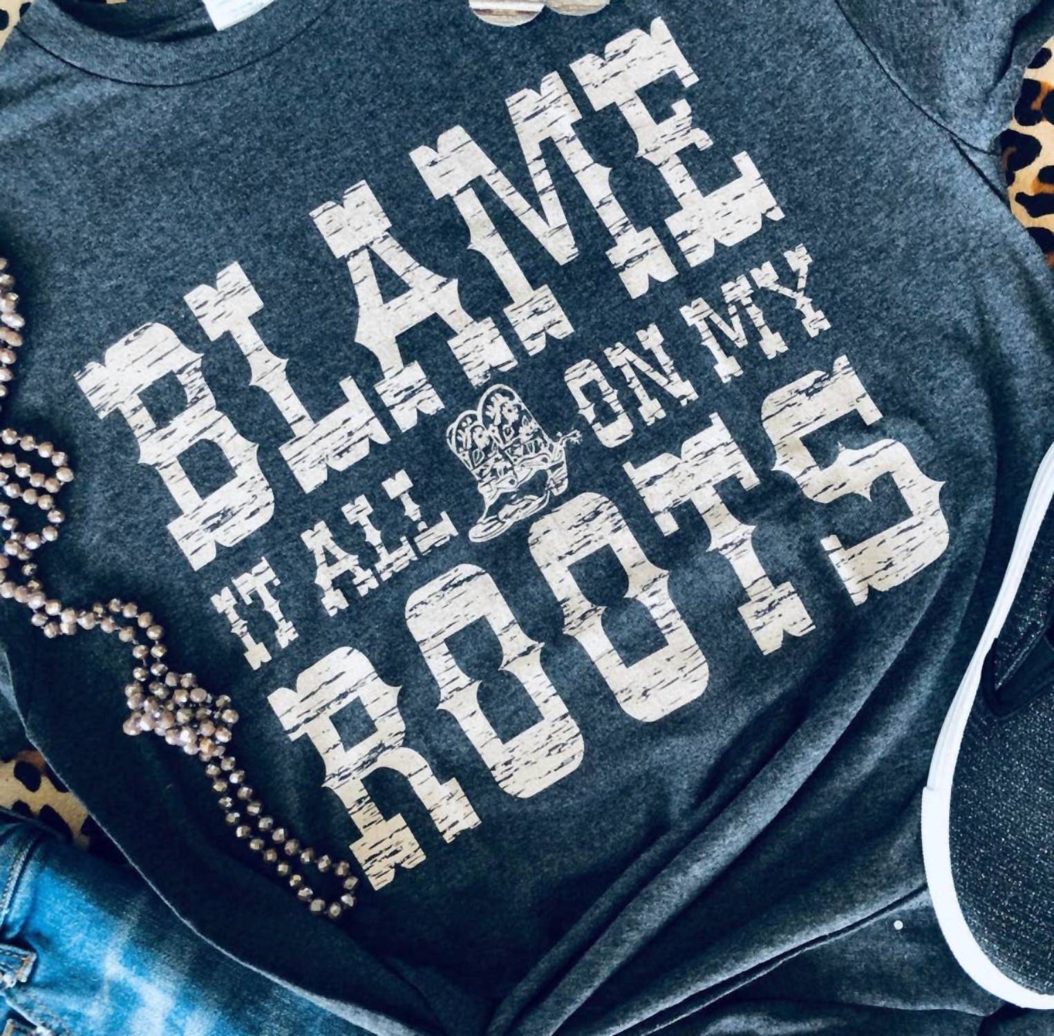 Wholesale Accessory Market - Blame It All Short Sleeve Tee