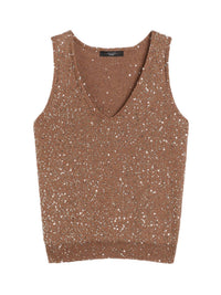 Weekend Max Mara - Sequined Knitted Maglia Top