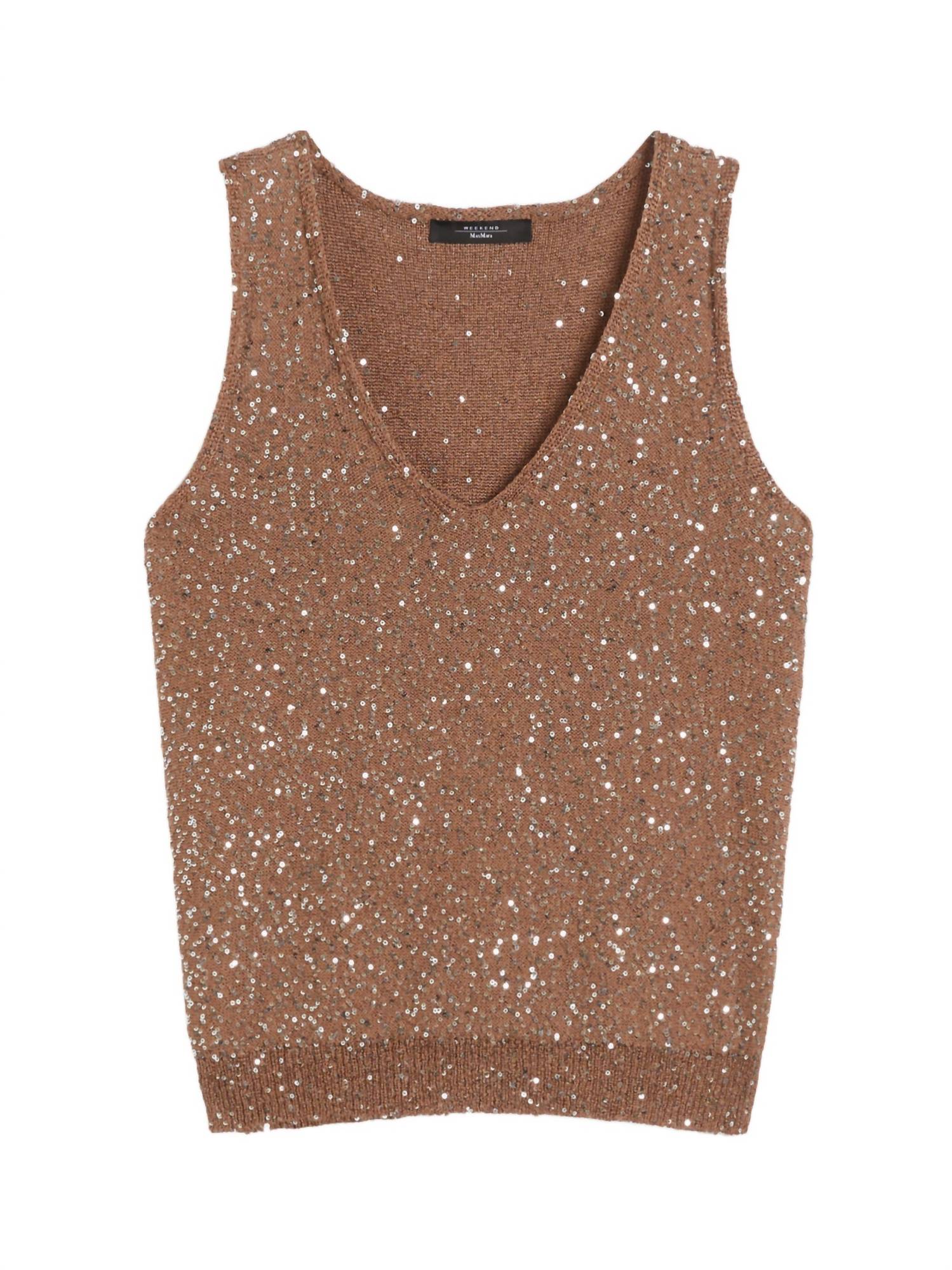 Weekend Max Mara - Sequined Knitted Maglia Top