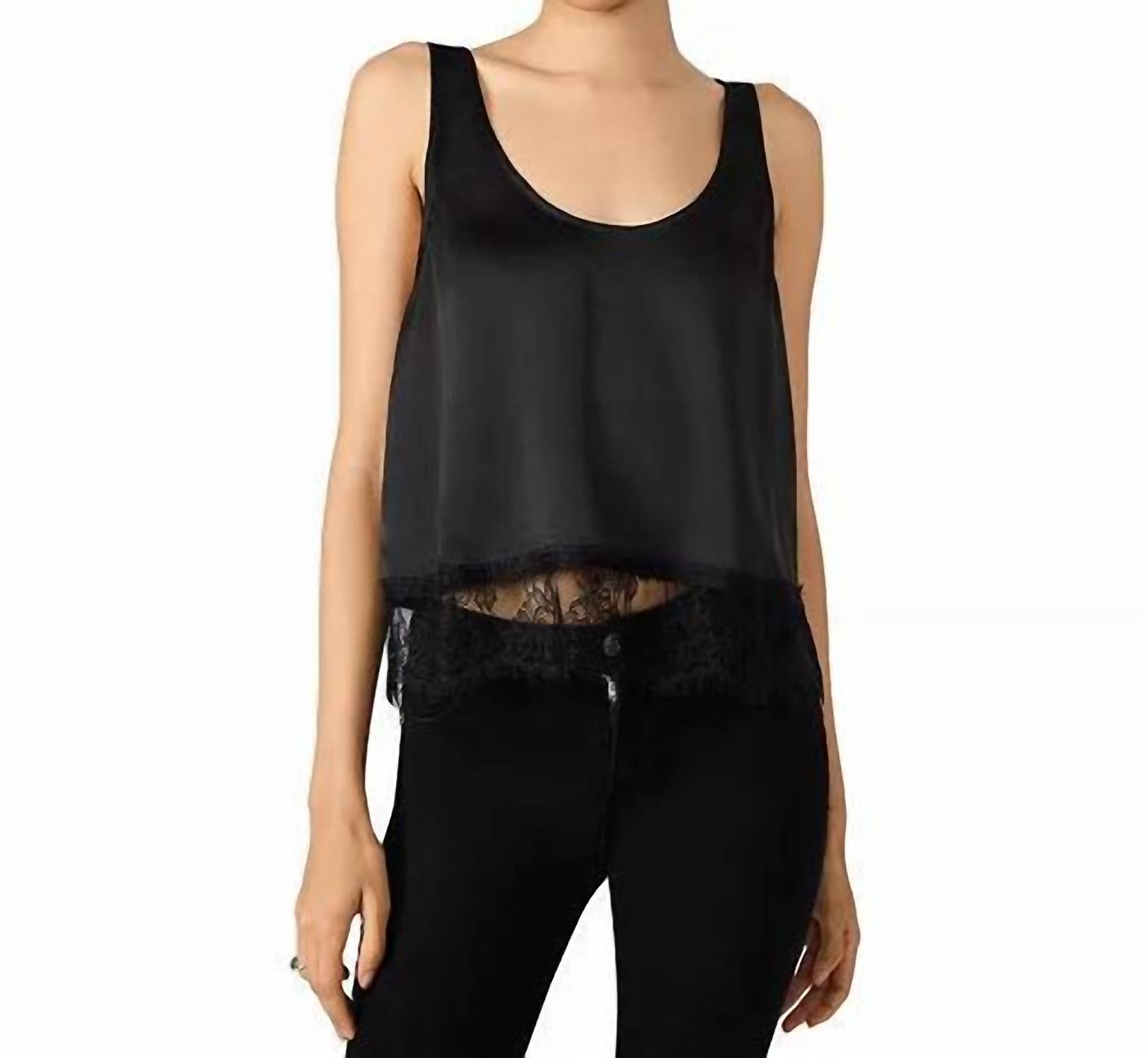 STEVE MADDEN Coraline Sleeveless Top in black - women's shirt