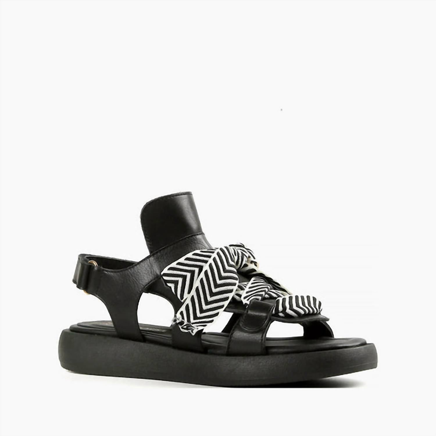 ALL BLACK Women's Bowlace Sandals in black - women's sandal - detail view