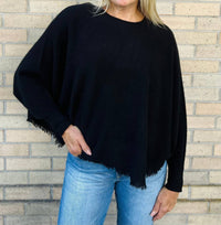 Pure Amici - Fringed Poncho