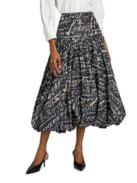 Cinq A Sept - Ellah Love Journal Bubble-hem Skirt