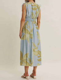 In February - Willow Shoulder Cutout Floral Midi Dress