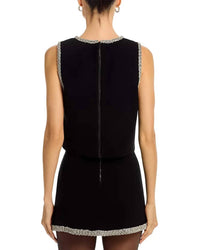 Alice + Olivia - Amal Embellished Boxy Tank Top