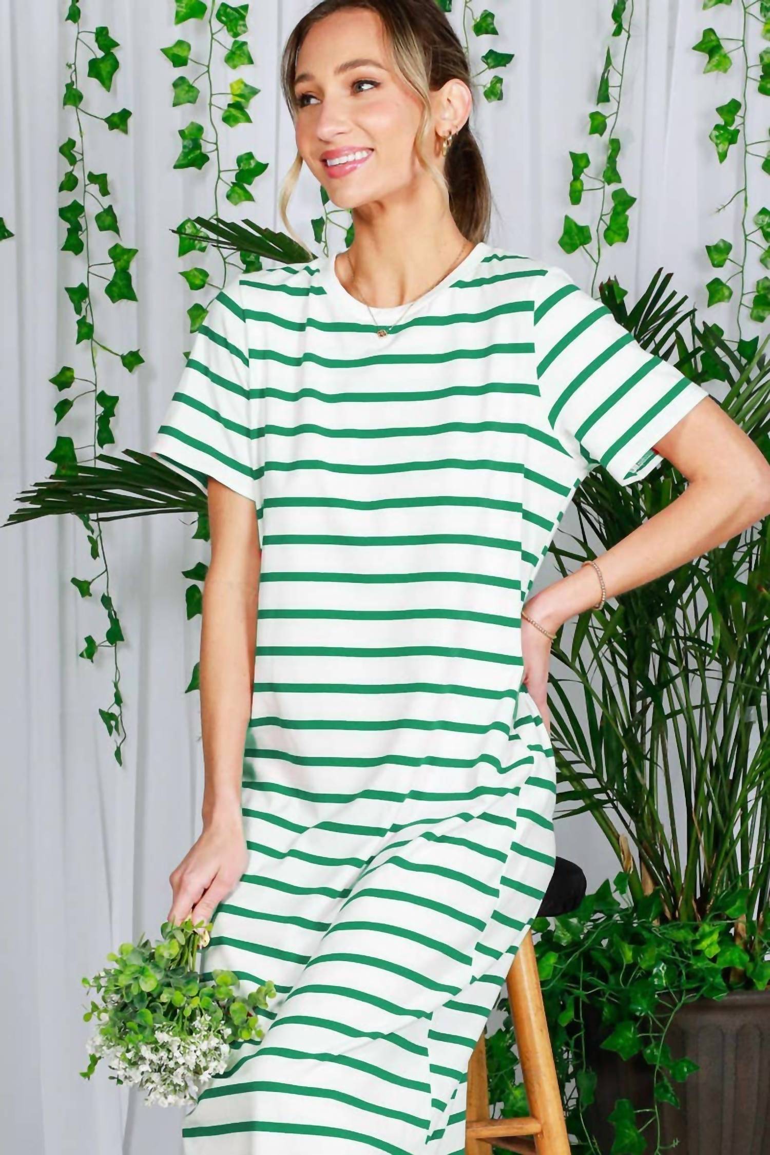 Vine & Love - Boat Crew Stripe Dress