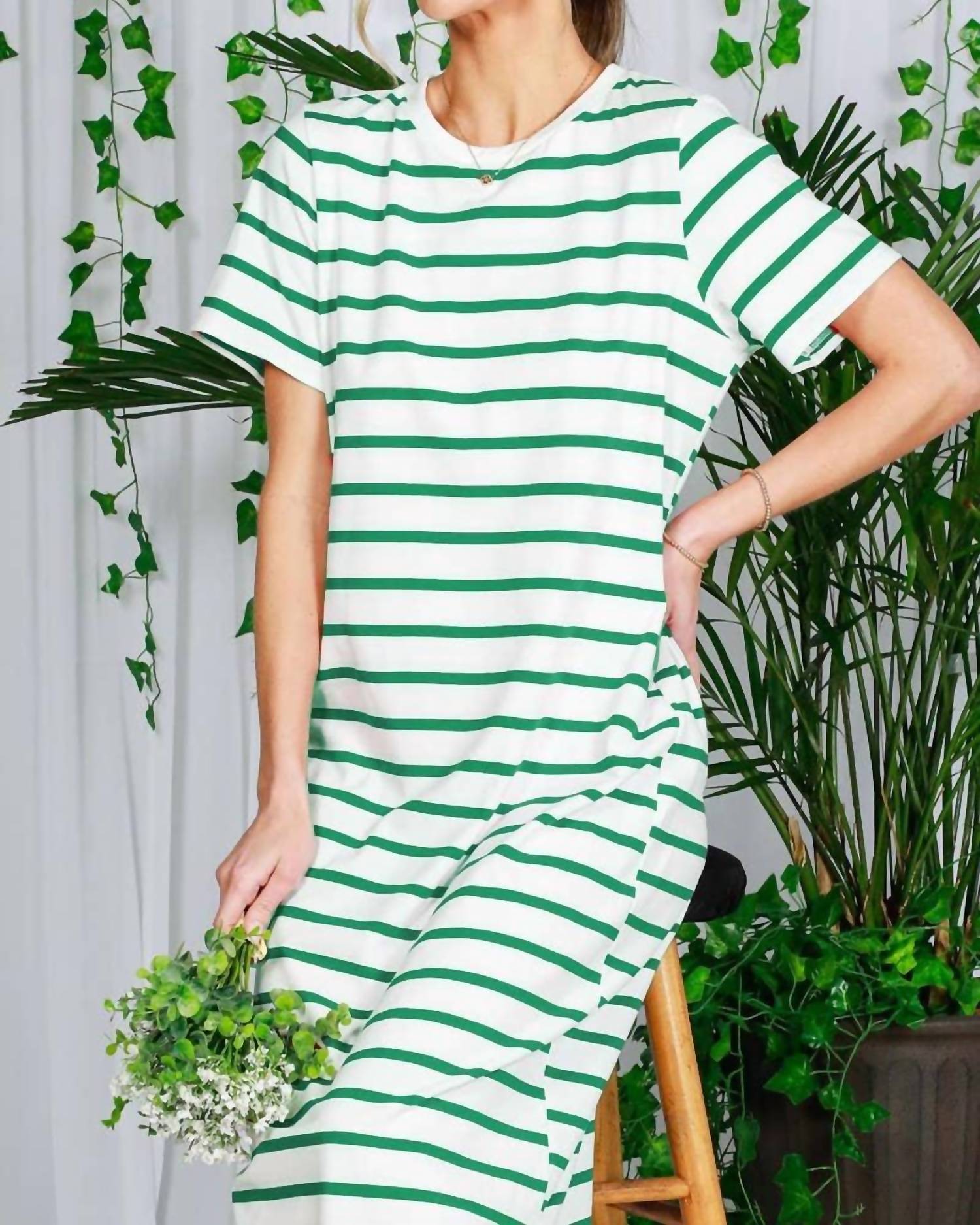 Vine & Love - Boat Crew Stripe Dress