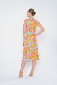 Flora Bea - Adrianne Button Up Sleeveless Dress