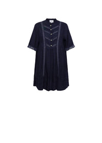 FRNCH Women's Anny Woven Dress in blue marine - women's dress - view 6