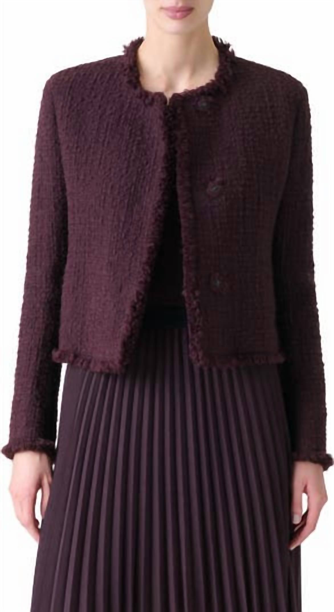 Akris Punto - Women's Wool Blend Tweed Jacket