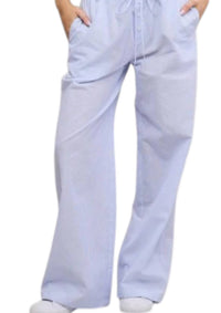 Mimosa Boxer Style Pajama Pant in blue - women's pants - detail view