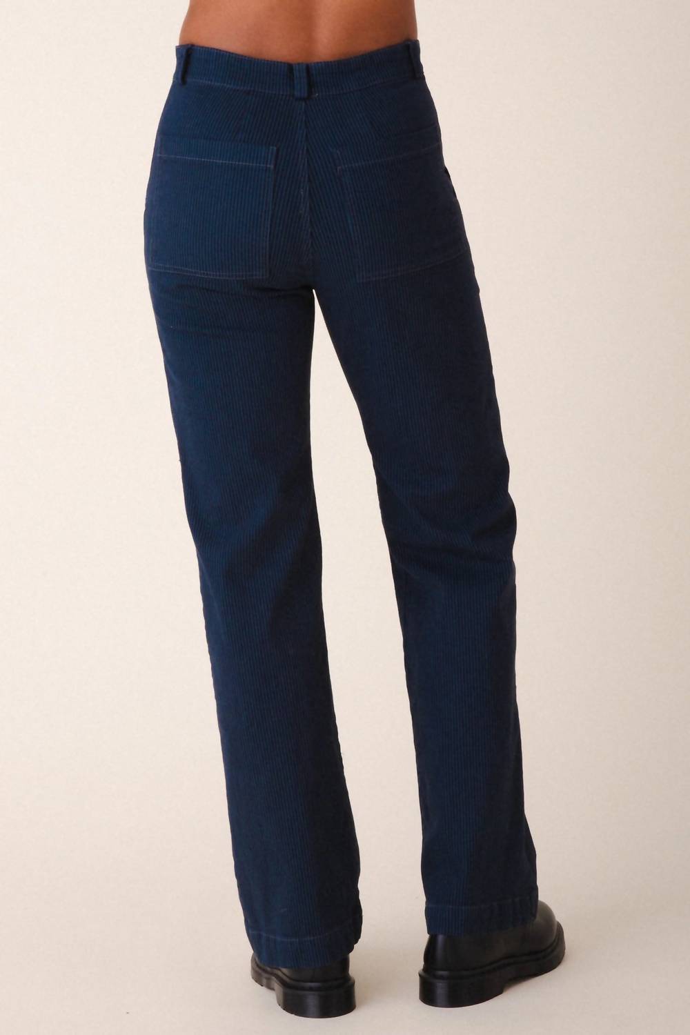 PRAIRIE UNDERGROUND High Rise Long Smithy Pant in atlantic - women's pants - detail view