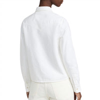 CLOSED Women's Western Denim Shirt in white - women's shirt - detail view