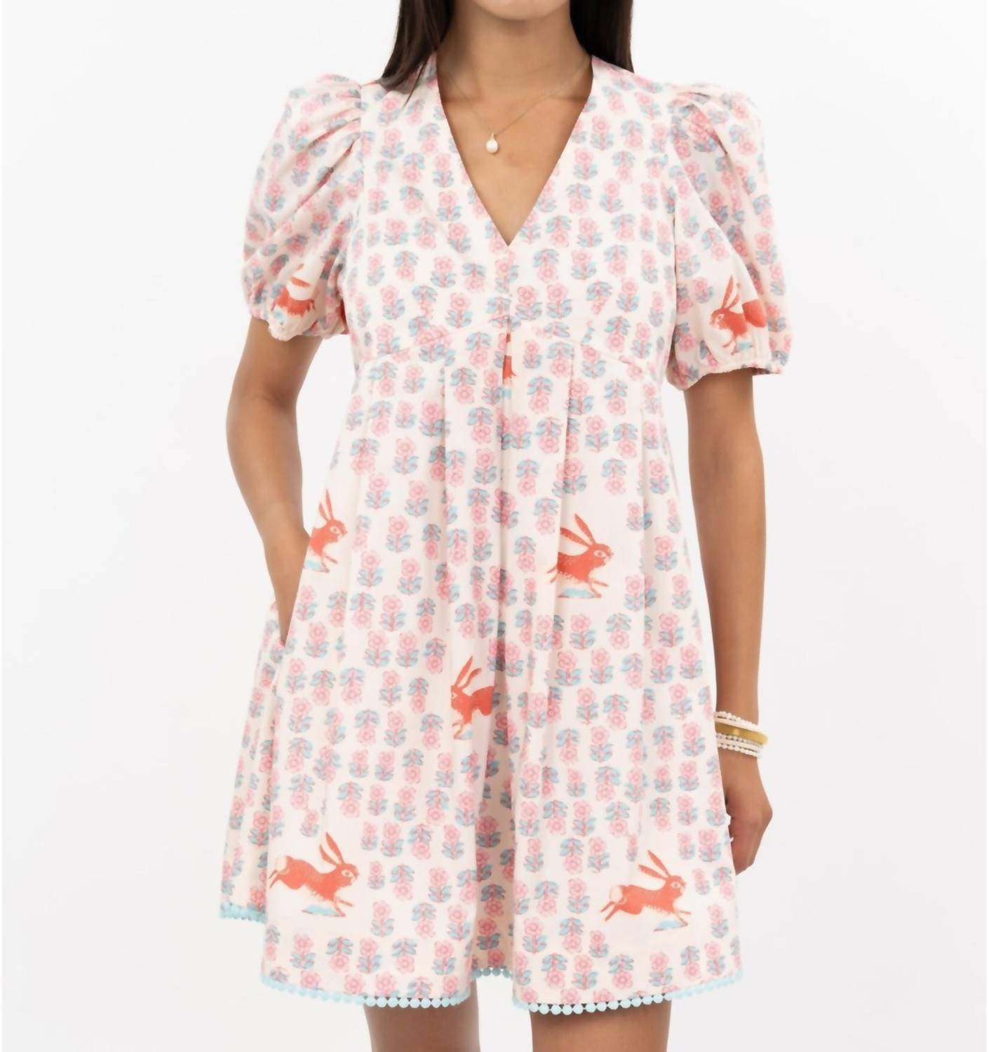 Uncle Frank - Running Rabbit Mini Dress