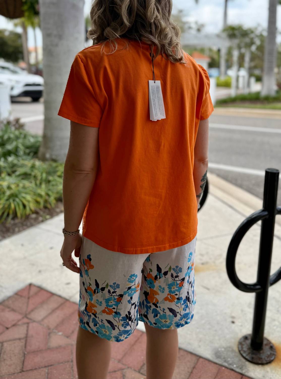 Spanner - Women's Floral Linen Blend Shorts