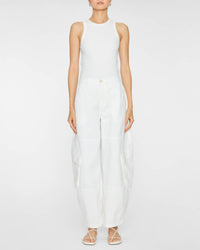 FRAME Bubble Cargo Pants in white 1 - women's pants - view 5