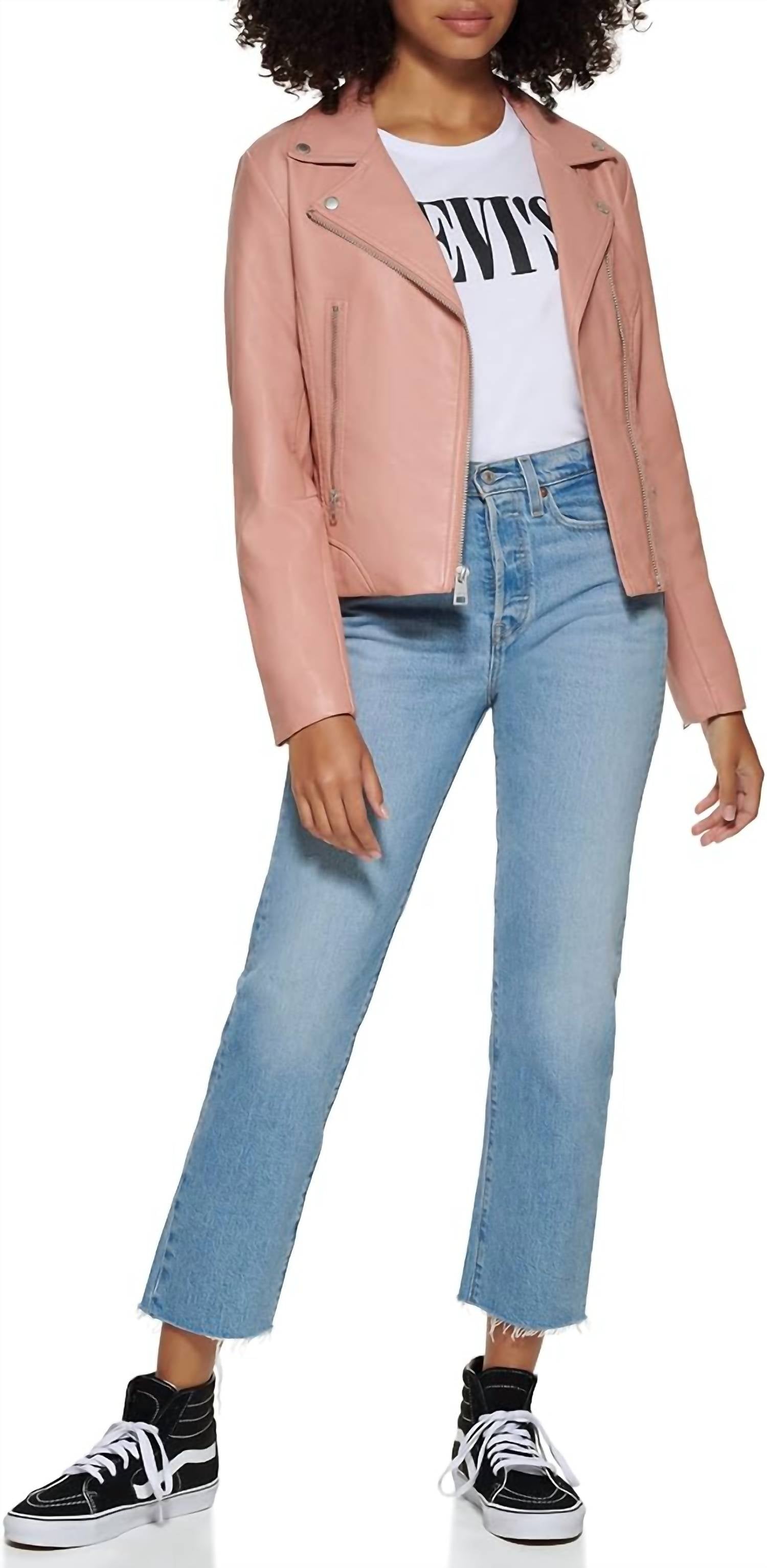 Levi'S - Faux Leather Asymmetrical Moto Jacket
